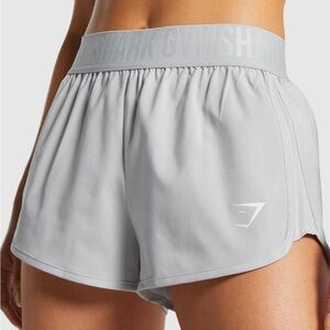 Gymshark Women's Light Gray Athletic Shorts